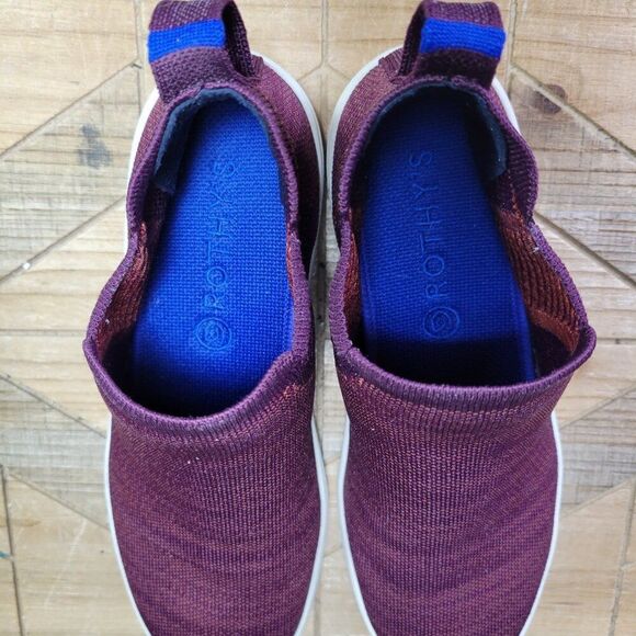 Rothy's Shoes Women 9 The Chelsea Boot Berry Lattice Retired Pull On Ankle - Picture 12 of 12